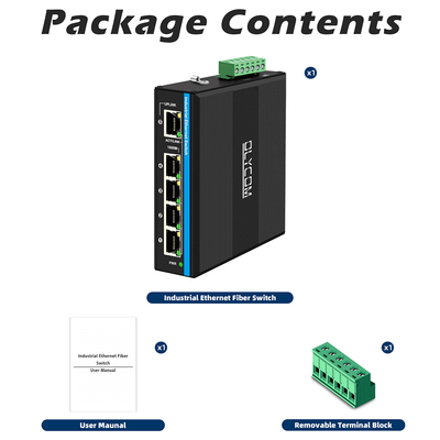 5 portów przełącznik Gigabit E-Mard Certified Industrial Ethernet Switch