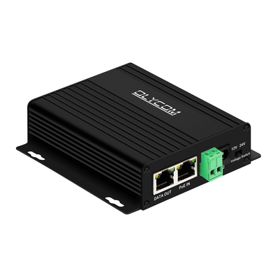 Rozdzielacz PoE Gigabit 30W z przełączanym wyjściem DC12V/24V dla kamer bezpieczeństwa, bezprzewodowych punktów dostępowych, systemów kontroli dostępu.