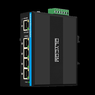 5 przełącznik gigabitowy Industrial PoE Extender 1*poe w obsłudze portu 30w/60w/90w+4*poe wyjściowe porty