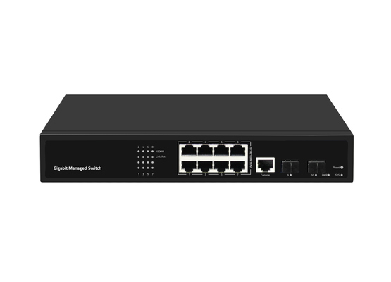 8 portów Gigabit Fiber Optical Switch L2 Managed Desktop Ethernet Switch
