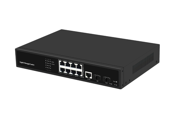 8 portów Gigabit Fiber Optical Switch L2 Managed Desktop Ethernet Switch