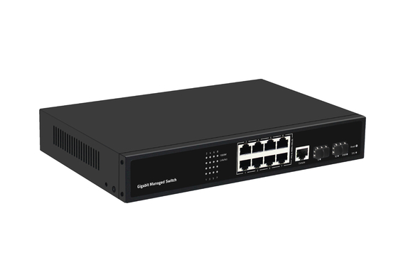 8 portów Gigabit Fiber Optical Switch L2 Managed Desktop Ethernet Switch