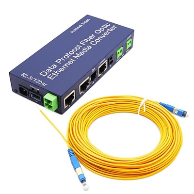 RS485 Protokół danych Przetwornik mediów Ethernet światłowodowy z 500m światłowodowym 62.5/125um