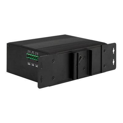Przemysłowy zarządzalny przełącznik Ethernet 10 portów Gigabit, DC12V DC24V, stopień ochrony IP40