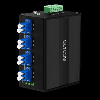 Przełącznik obejściowy światłowodowy AC/DC, podwójne wejście zasilania 2*2B LC SM/MM