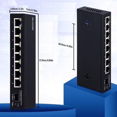 Niezarządzany przełącznik Ethernet 2.5G z szerokością pasma 60 Gbps i portem SFP 10G do sieci biznesowych