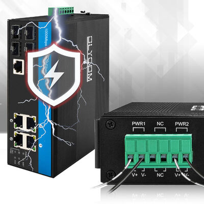 8 portów L2 Zarządzany przełącznik Ethernet 1G/2.5G SFP Uplinks Industrial Grade CE FCC