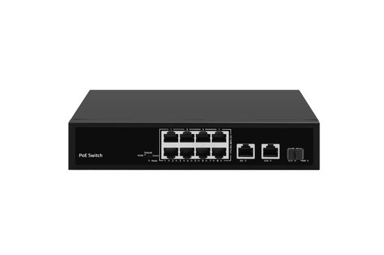 8 portów 10/100Mbps PoE Switch 120W Gigabit Network SFP Uplink Unmanaged AC Powered CE