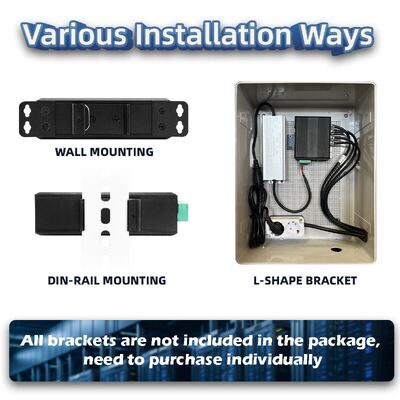 Przemysłowy przełącznik słoneczny PoE DC12-48V 240W Przełącznik sieciowy zarządzany przez sieć internetową do systemów Cctv