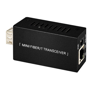 Mini Gigabit Fiber Optic Media Converter DC5V DC12V Kompaktowy rozmiar 20KM Rozszerzenie CE