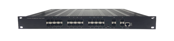 28-PORTOWY ZARZĄDZALNY PRZEŁĄCZNIK ETHERNET 10G W PEŁNI GNIAZDA ŚWIATŁOWODOWE WEJŚCIE AC DC BEZ WENTYLATORA MONTAŻ W SZAFIE CE