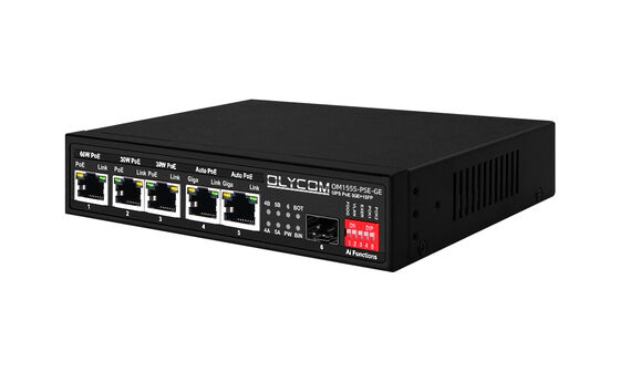 Gigabit PoE Switch MPPT Solar Charge Controller SFP Włókno optyczne DC12V/DC24V/DC48V Wejście