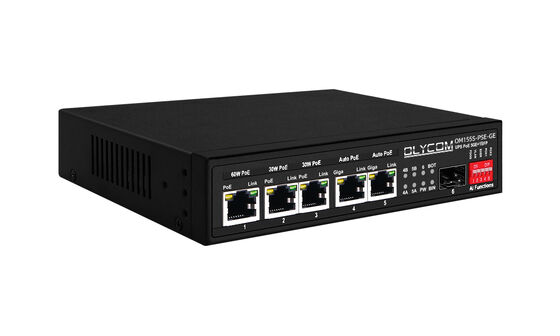 Gigabit PoE Switch MPPT Solar Charge Controller SFP Włókno optyczne DC12V/DC24V/DC48V Wejście