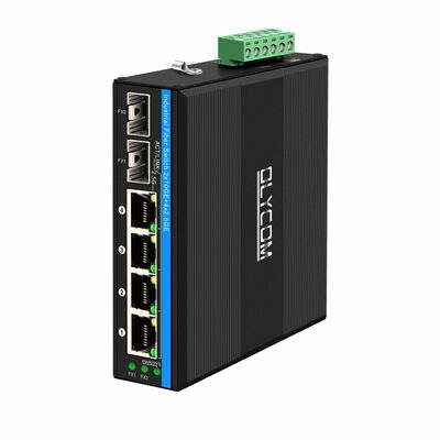 Przemysłowy przełącznik sieciowy 2,5G, 4-portowy z łączami nadrzędnymi 10G, niezarządzana szyna DIN oparta na technologii Realtek