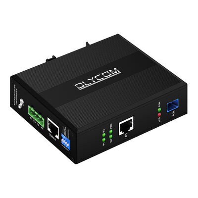 Przemysłowy Gigabit xPON PoE ONU | Urządzenie dostępu światłowodowego EPON/GPON z montażem na szynie DIN