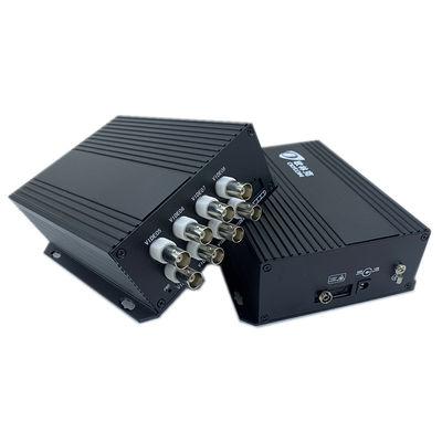 8 portów Analog Video Digital Optical Converter Multiplexer przez kabel koaksjalny DC5V
