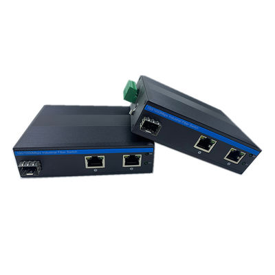 Przemysłowy przełącznik sieciowy 10/100m 1 Sfp 2 Rj45 Niezarządzany przełącznik sieciowy IP40 DC 9-36V