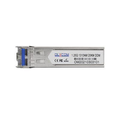 Moduł SFP 1.25Gb/S Transceiver Gigabit Ethernet LR 20km Single Mode CE RoHS
