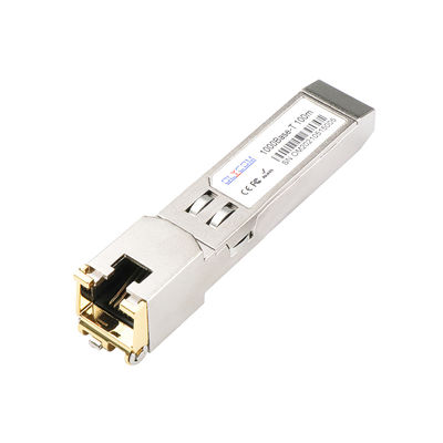 Gigabit RJ45 Moduł SFP Transceiver 10/100/1000BASE-T Over Cat5 Kabel UTP Gorąco podłączalny
