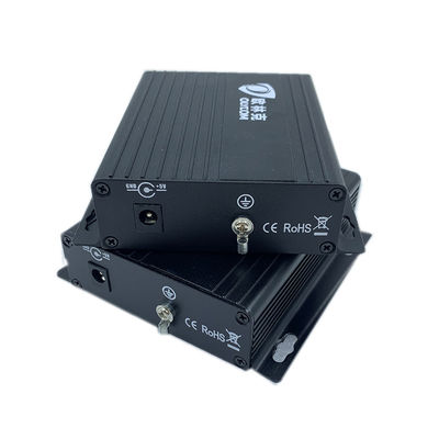 Konwerter mediów wideo analogowego z danymi RS485/RS422, przedłużenie światłowodowe SM/MM, CE, DC5V, DC12V