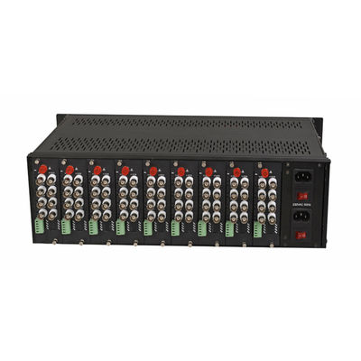 Konwerter mediów wideo Podwozie 3U Rack For Video Optical Converter Podwójne wejście zasilania
