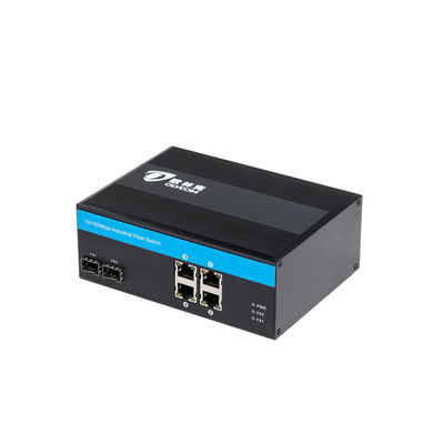 40Gbps Przemysłowy niezarządzany przełącznik POE 10/100Base SFP Fiber Ports Switch PoE Industrial