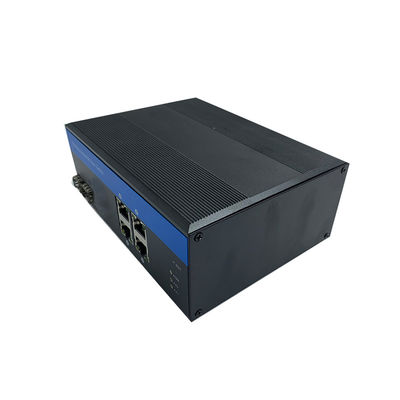 40Gbps Przemysłowy niezarządzany przełącznik POE 10/100Base SFP Fiber Ports Switch PoE Industrial
