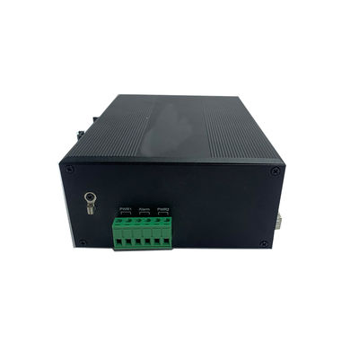 40Gbps Przemysłowy niezarządzany przełącznik POE 10/100Base SFP Fiber Ports Switch PoE Industrial