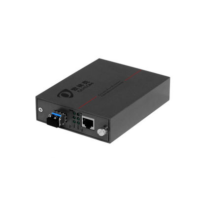 850nm Włókno optyczne PoE Media Converter Gigabit Network Unmanaged Multimode SFP Cage