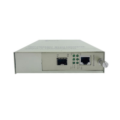 PoE Media Converter SFP Włókno optyczne 10/100M Ethernet Niezarządzany budżet 30W