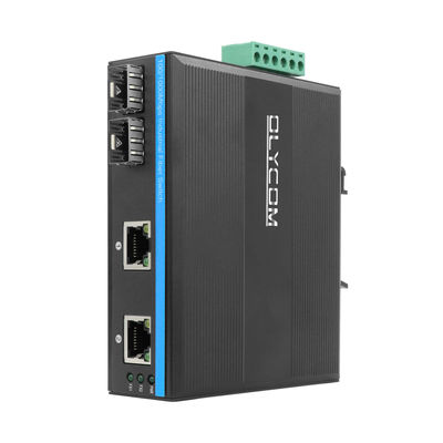 Przełącznik sieci przemysłowej Olycom 100M/1G SFP Włókno niezarządzane bez wentylatora IP40 DC12V
