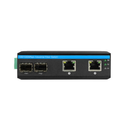Przełącznik sieci przemysłowej Olycom 100M/1G SFP Włókno niezarządzane bez wentylatora IP40 DC12V