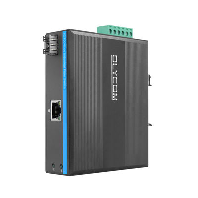 Przemysłowy konwerter multimedialny PoE 15.4W 30W niezarządzany szybki Ethernet DIN Rail CE Mini Size