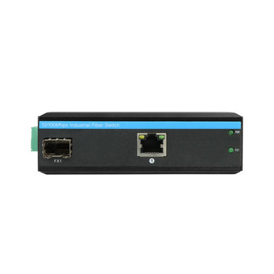 Przemysłowy konwerter multimedialny PoE 15.4W 30W niezarządzany szybki Ethernet DIN Rail CE Mini Size