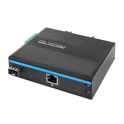 Przemysłowy konwerter multimedialny PoE 15.4W 30W niezarządzany szybki Ethernet DIN Rail CE Mini Size