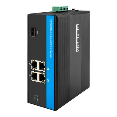 4 węzły przełącznika sieci przemysłowej 10/100 Mbps szybki Ethernet niezarządzany CE FCC