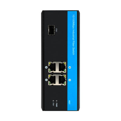 4 węzły przełącznika sieci przemysłowej 10/100 Mbps szybki Ethernet niezarządzany CE FCC