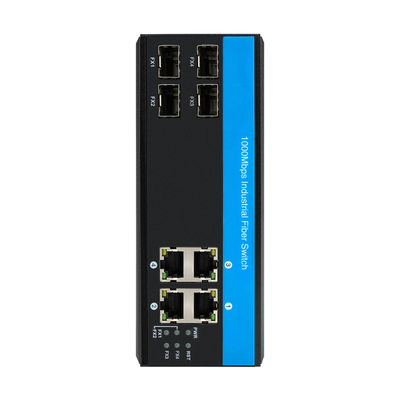 8-portowy gigabitowy przełącznik światłowodowy przemysłowy SFP niezarządzany CE IP40