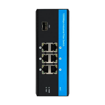 6 portów 40 Gigabit Ethernet Switch Ethernet Rail Switch 9-36VDC Industrial Fiber Switch