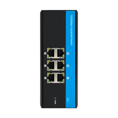 E-mark Network Switch 6 Port Nie zarządzany przemysłowy megabit Rail Megabit