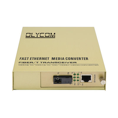 WDM Media Converter 100Mbps Rack Mount Fiber Copper Extender Niezarządzany