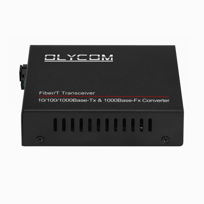 Gigabit PoE Media Converter Singmode SC Fiber 20km 1310/1550nm DC48V Niezarządzane