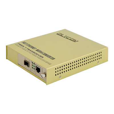 SFP Slot Rack Media Converter 1310nm Single Mode Fiber Ethernet Converter Niezarządzany