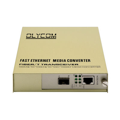 SFP Slot Rack Media Converter 1310nm Single Mode Fiber Ethernet Converter Niezarządzany