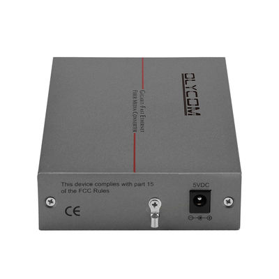 Szary konwerter mediów światłowodowych POE Ethernet LC Fiber SFP Megabit 10/100M