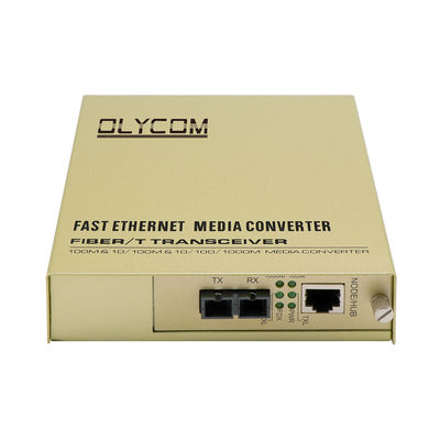 Gigabit Unmanaged Media Converter AC Wpis 2-core Single Mode SC Port 100KM Max