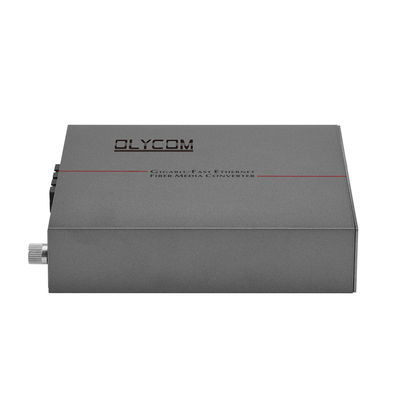 30W POE Włókno optyczne Ethernet Konwerter mediów Rack Mounted Duplex SC Port AC Input