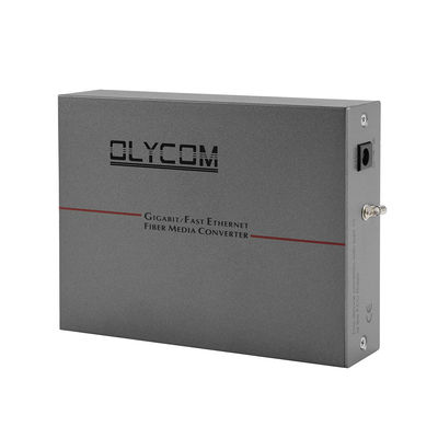 30W POE Włókno optyczne Ethernet Konwerter mediów Rack Mounted Duplex SC Port AC Input