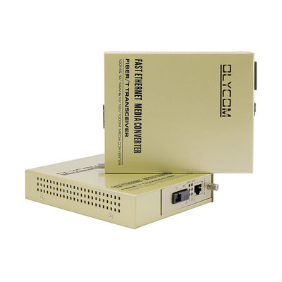 Jednobrodkowy konwerter medialny Ethernet światłowodowy niezarządzany 1310/1550nm 220V wejście AC