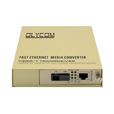 Jednordzeniowy konwerter mediów światłowodowych Ethernet 1310/1550nm Wejście 220 V AC